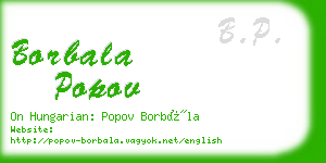 borbala popov business card